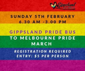 Gippsland Pride Bus to Melbourne Pride March